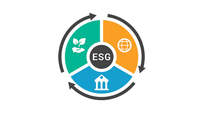 Illustration of the letters ESG