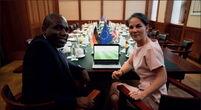 Berlin, Germany. Foreign Secretary David Lammy meets with Federal Minister for Foreign Affairs of Germany Annalena Baerbock. Picture by Ben Dance/FCDO