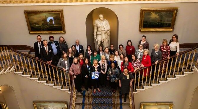 Think-Women-IWD-2025-group-on-stairs