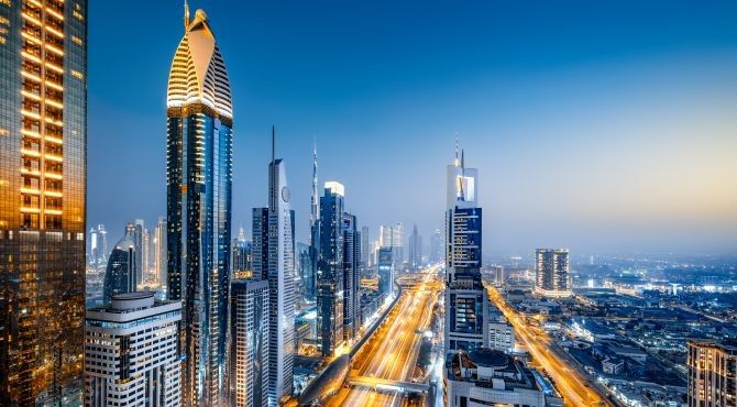 Dubai-skyline-stock-image